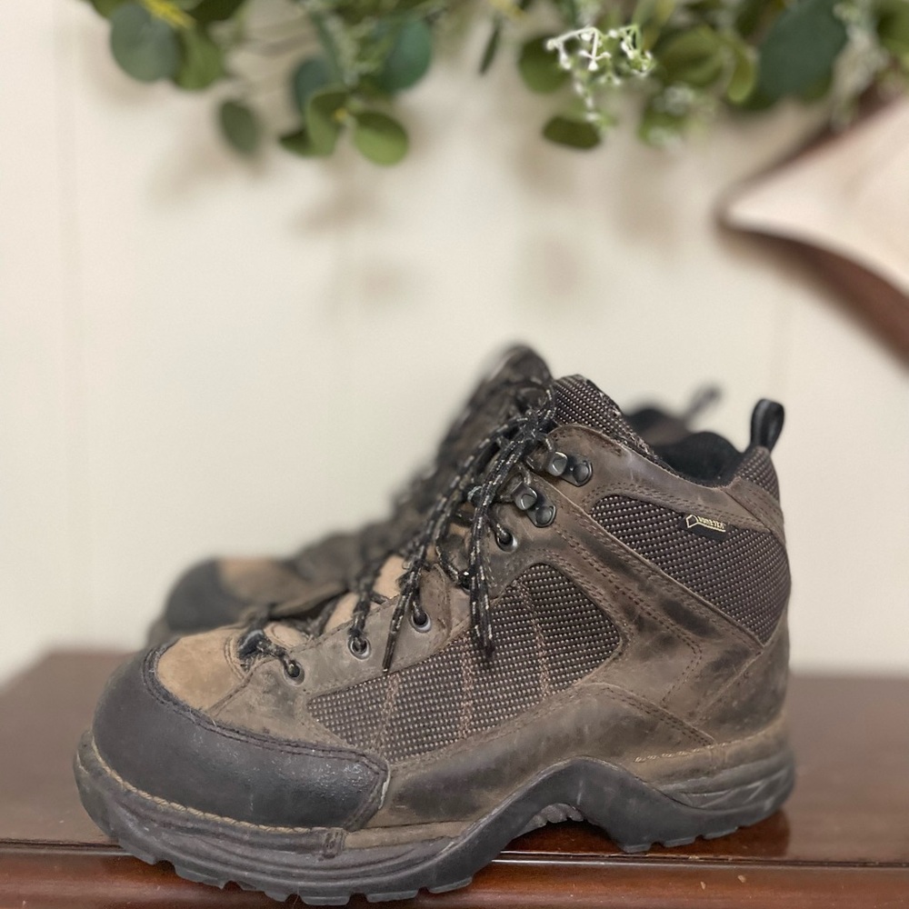 DANNER Men's Radical 452 Dark Brown Leather GORE-TEX 5.5” Hiking Boots Size 10 - Picture 7 of 11